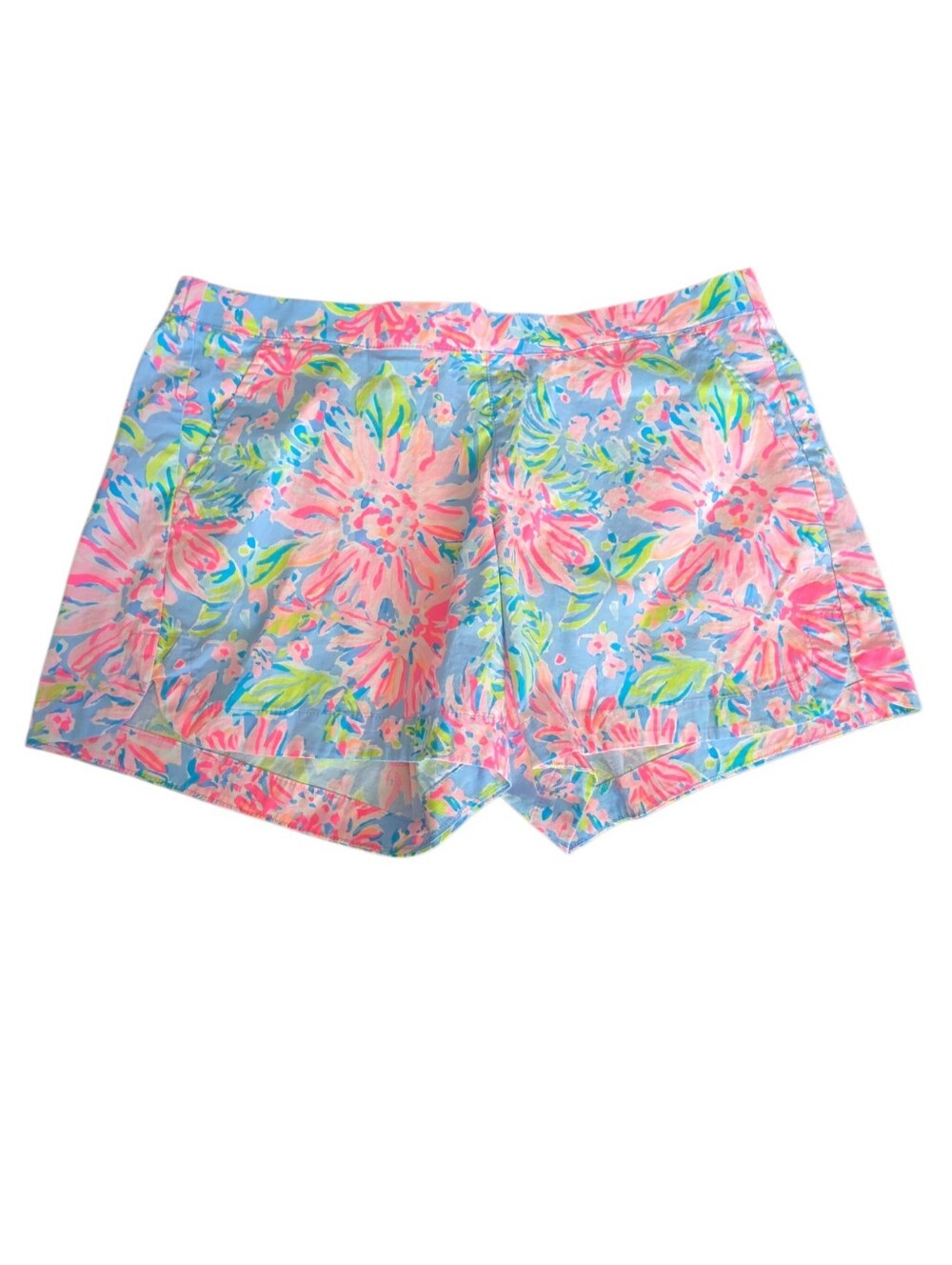 Lilly Pulitzer Ocean View Pull On Short Women Size M